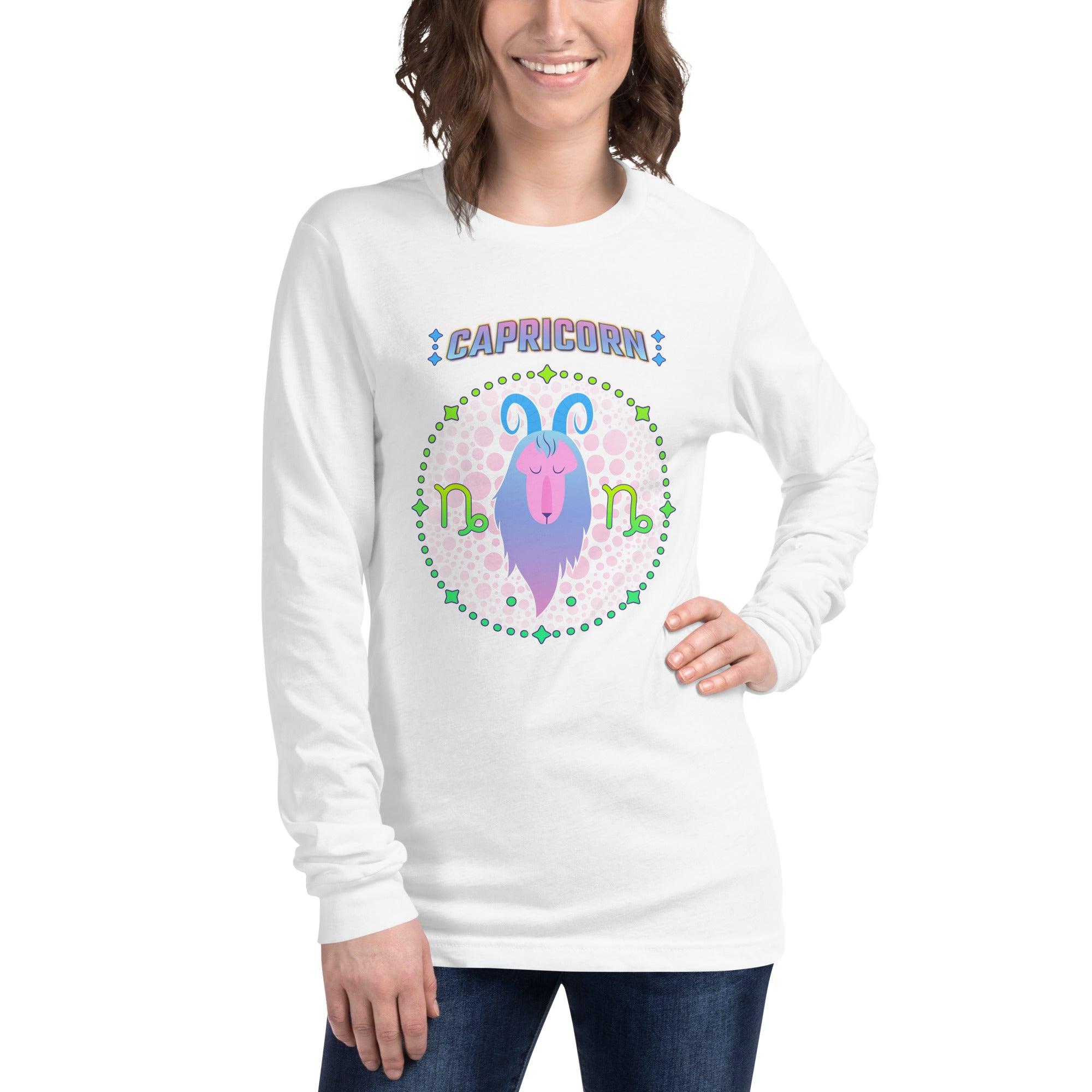 Capricorn Unisex Long Sleeve Tee | Zodiac Series 1 - Beyond T-shirts