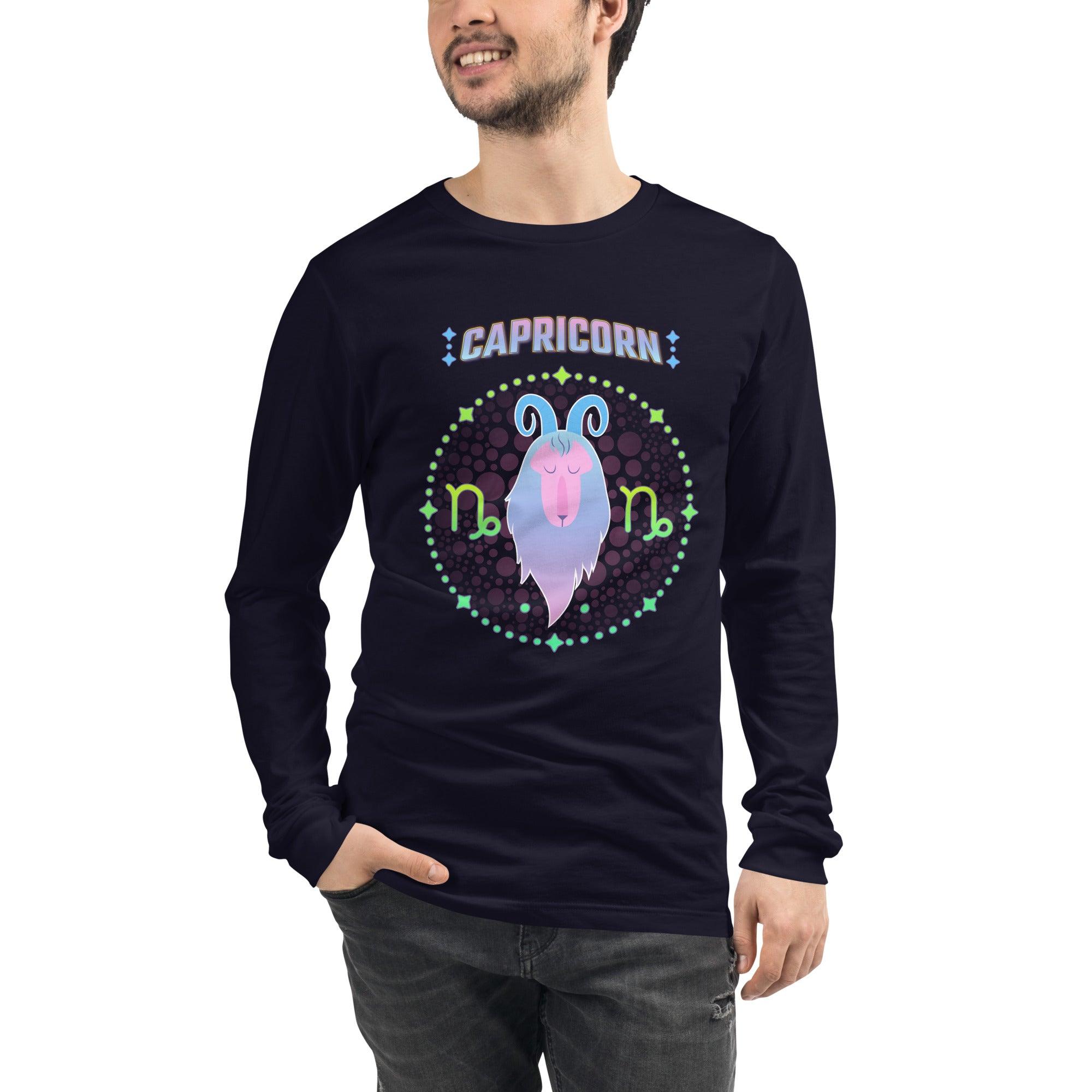 Capricorn Unisex Long Sleeve Tee | Zodiac Series 1 - Beyond T-shirts