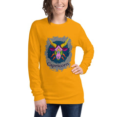 Capricorn Unisex Long Sleeve Tee | Zodiac Series 11 - Beyond T-shirts