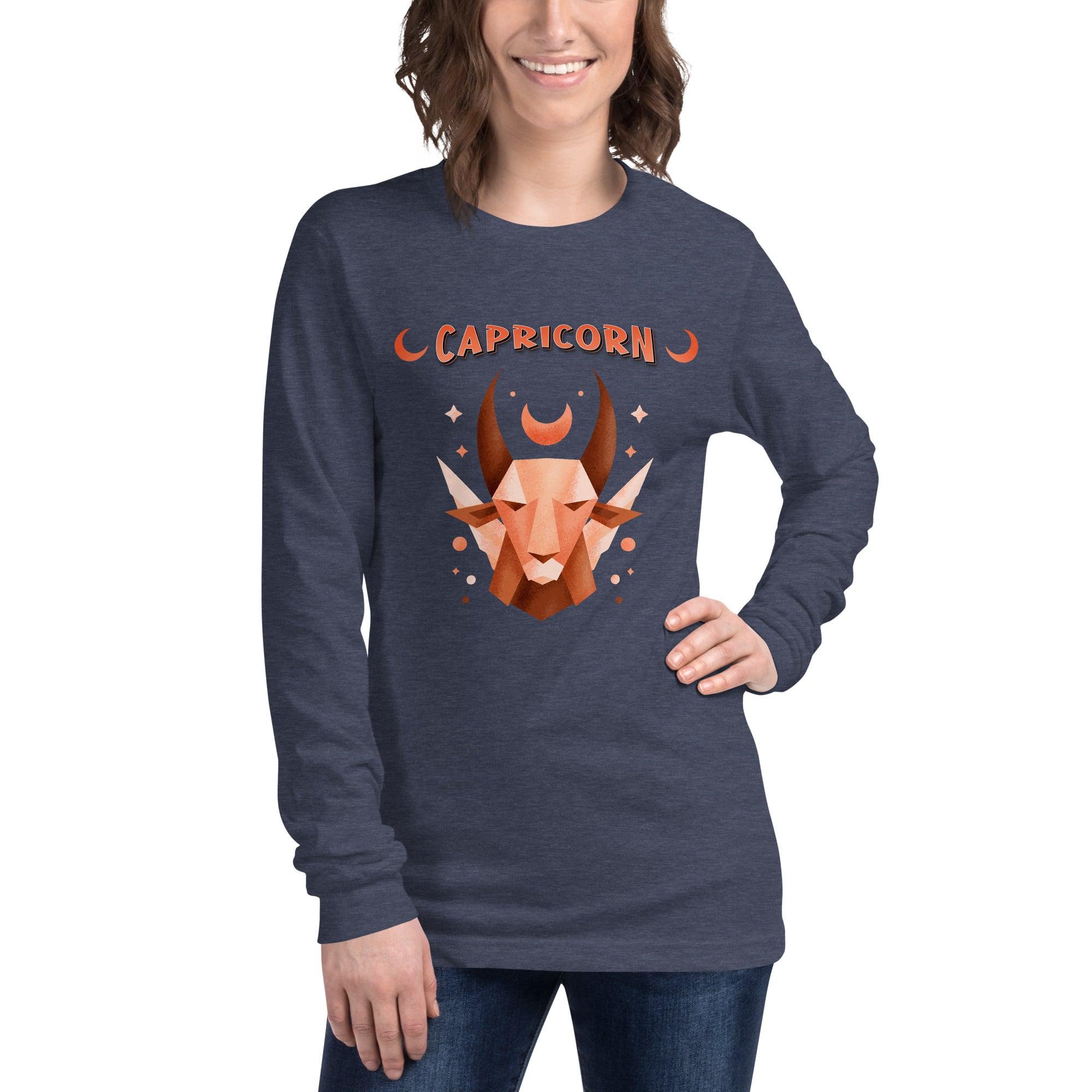 Capricorn Unisex Long Sleeve Tee | Zodiac Series 2 - Beyond T-shirts