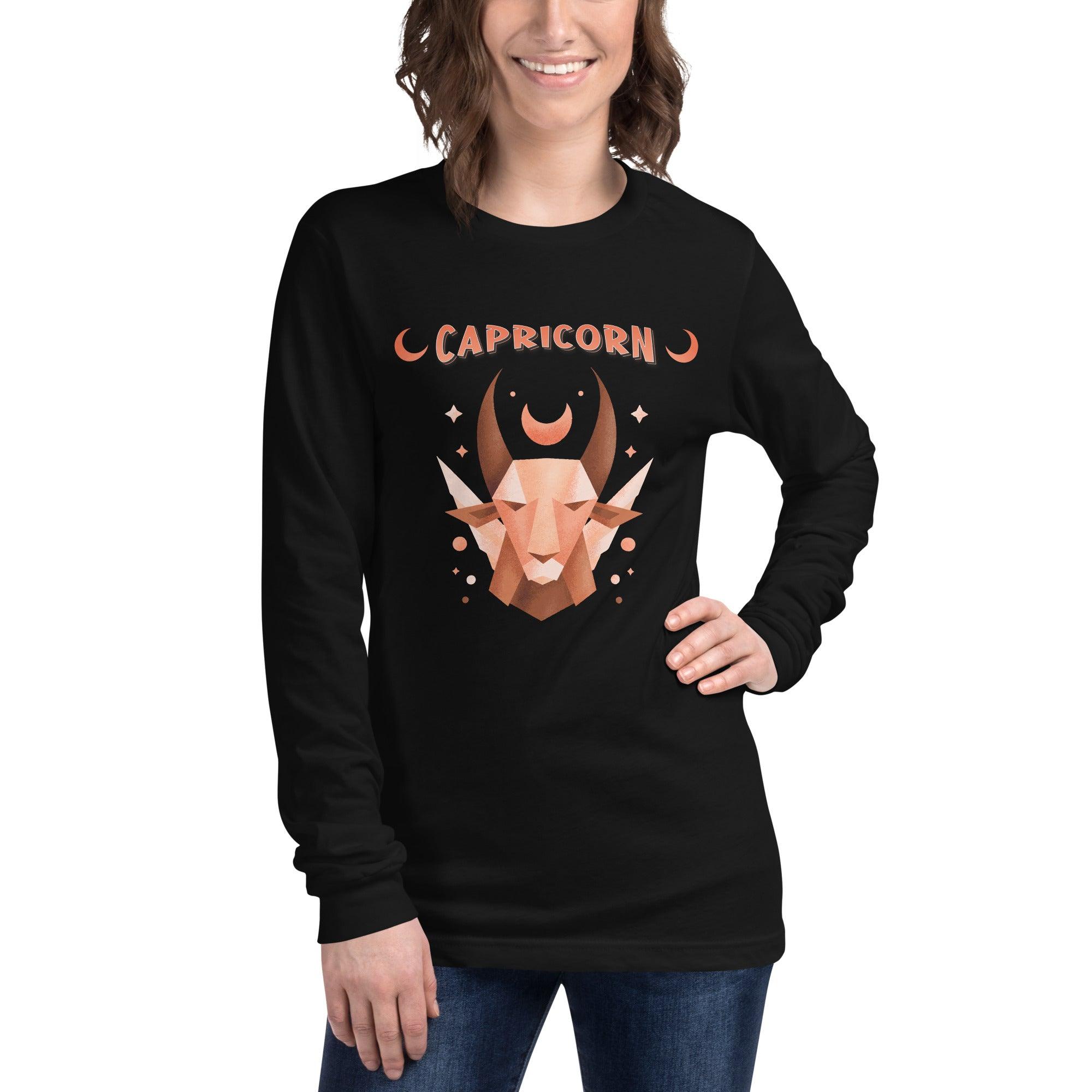 Capricorn Unisex Long Sleeve Tee | Zodiac Series 2 - Beyond T-shirts