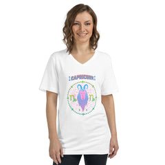 Capricorn Unisex Short Sleeve V-Neck T-Shirt | Zodiac Series 1 - Beyond T-shirts