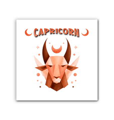 Capricorn Wrapped Canvas 12x12 | Zodiac Series 2 - Beyond T-shirts