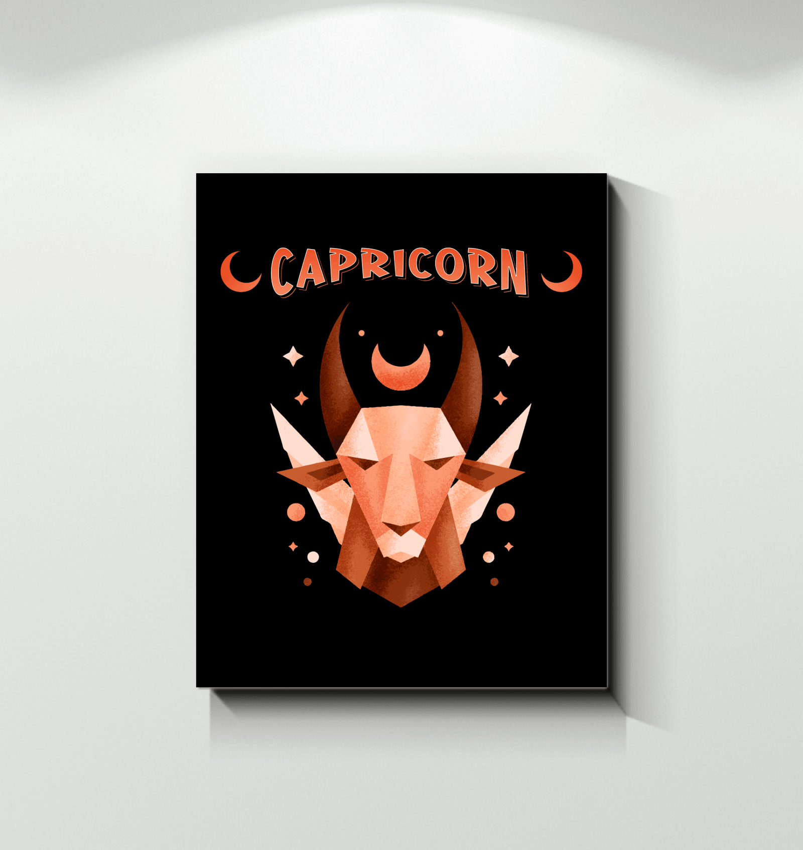 Capricorn Wrapped Canvas 16x20 | Zodiac Series 2 - Beyond T-shirts