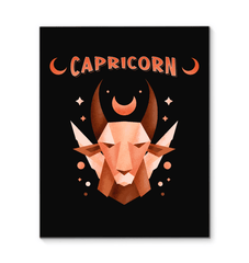 Capricorn Wrapped Canvas 16x20 | Zodiac Series 2 - Beyond T-shirts