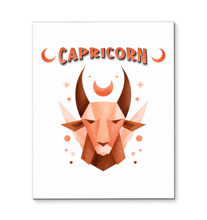 Capricorn Wrapped Canvas 16x20 | Zodiac Series 2 - Beyond T-shirts