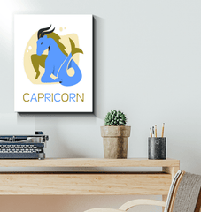 Capricorn Wrapped Canvas 16x20 | Zodiac Series 4 - Beyond T-shirts