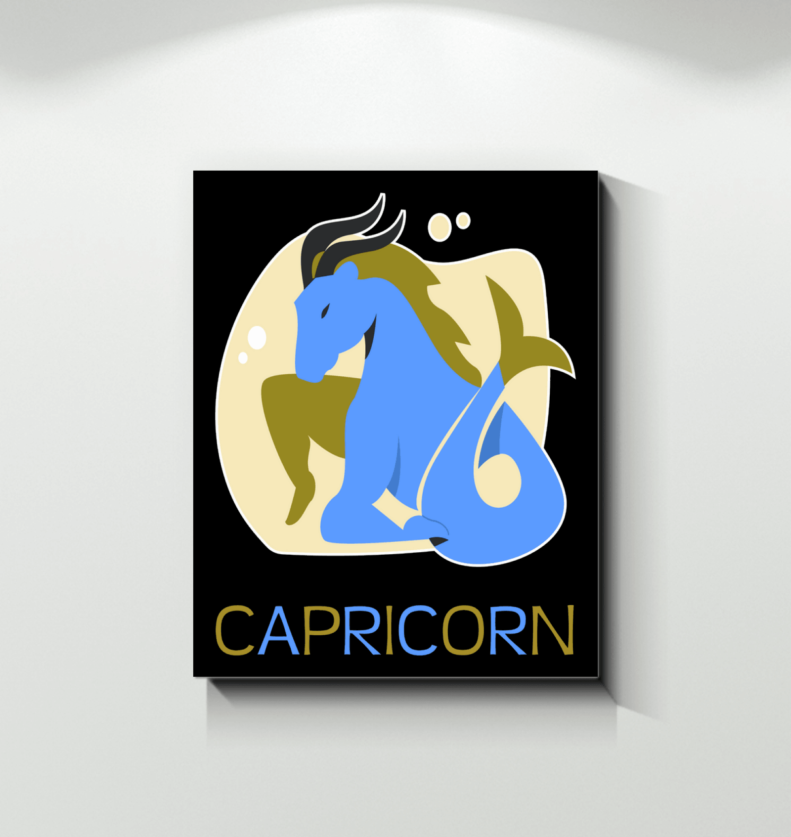 Capricorn Wrapped Canvas 8x10 | Zodiac Series 4 - Beyond T-shirts