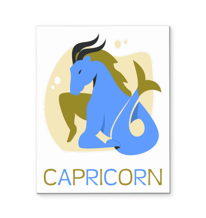 Capricorn Wrapped Canvas 8x10 | Zodiac Series 4 - Beyond T-shirts