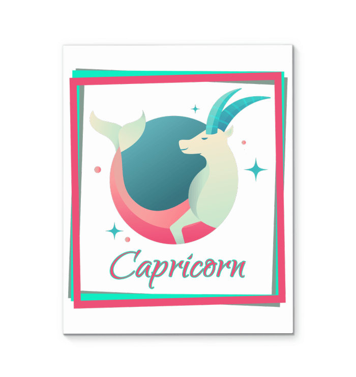 Capricorn Wrapped Canvas | Zodiac series 3 - Beyond T-shirts