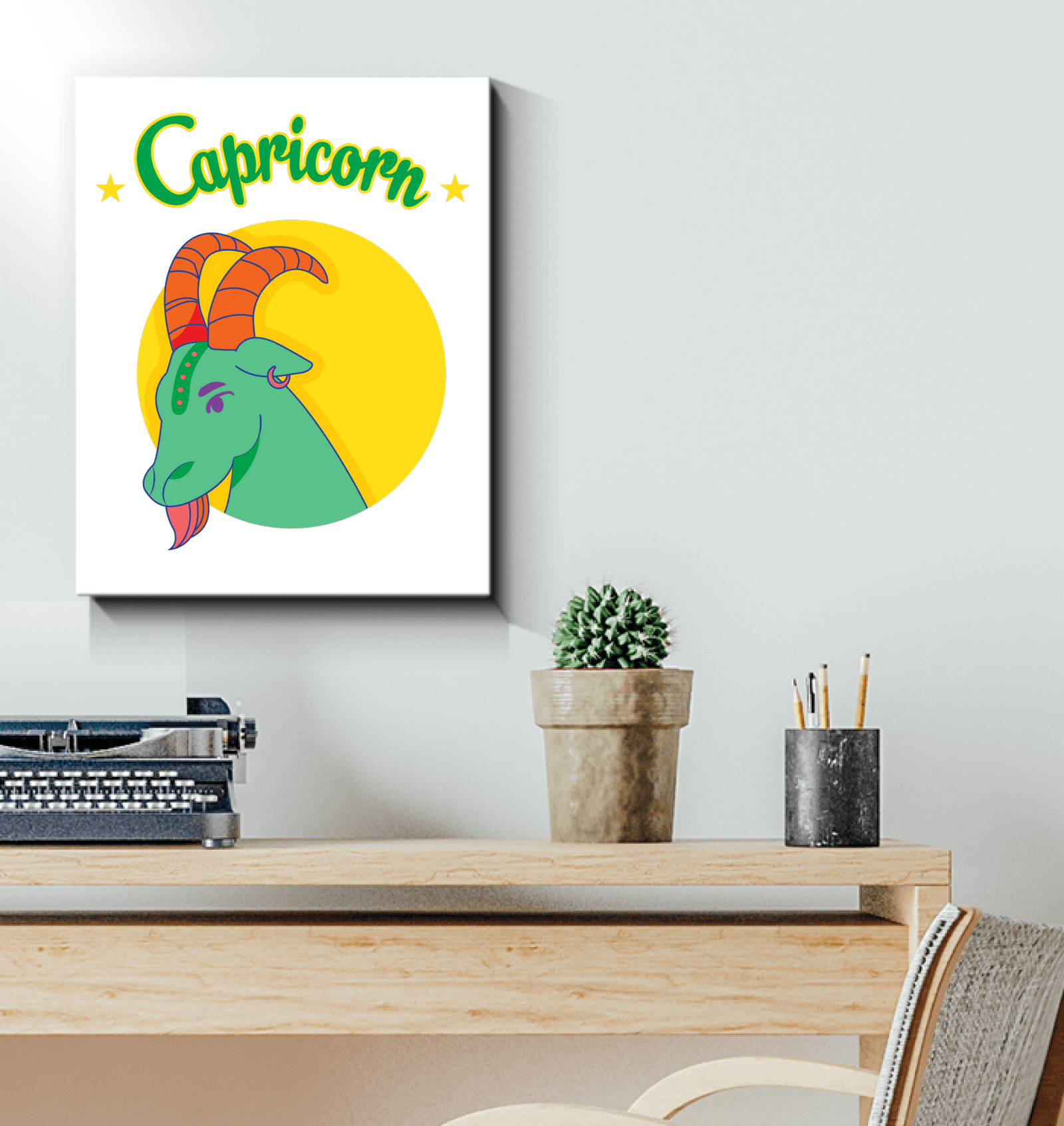 Capricorn Wrapped Canvas | Zodiac series 5 - Beyond T-shirts