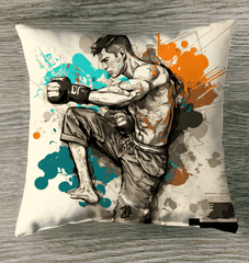 Champions Never Give Up Indoor Pillow - Front View