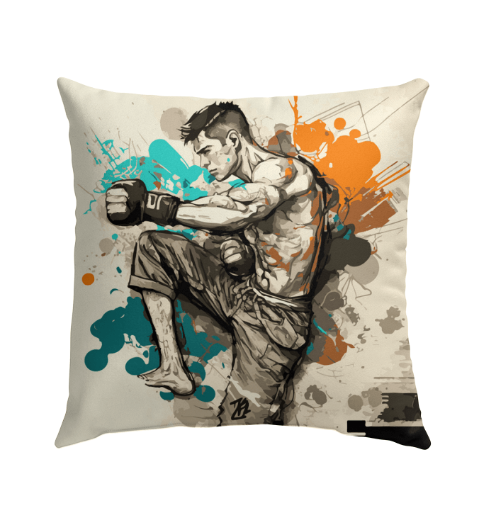 Champions Never Give Up Outdoor Pillow | Inspirational Patio Decor