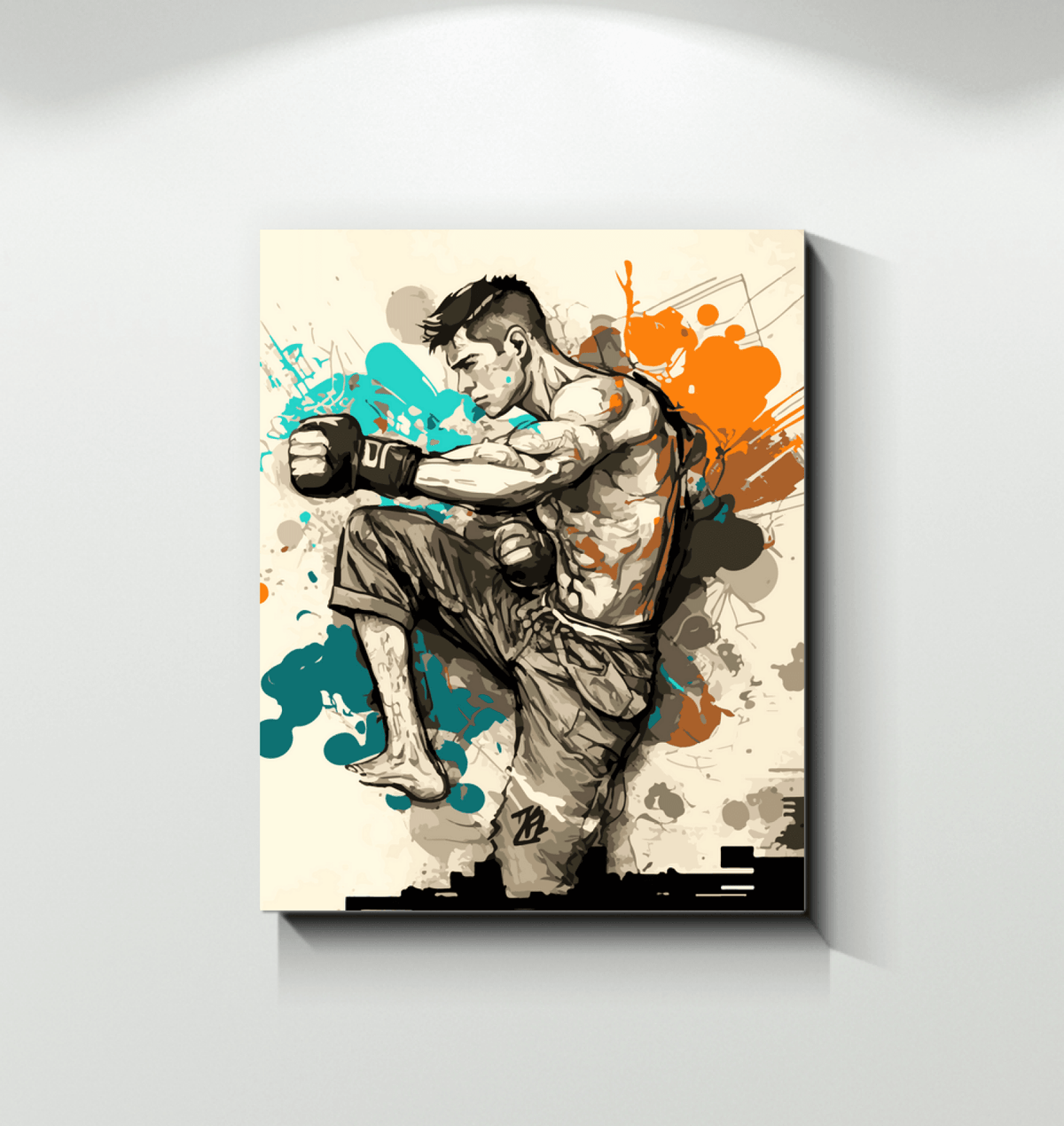 Canvas Print - Champions Never Give Up Design