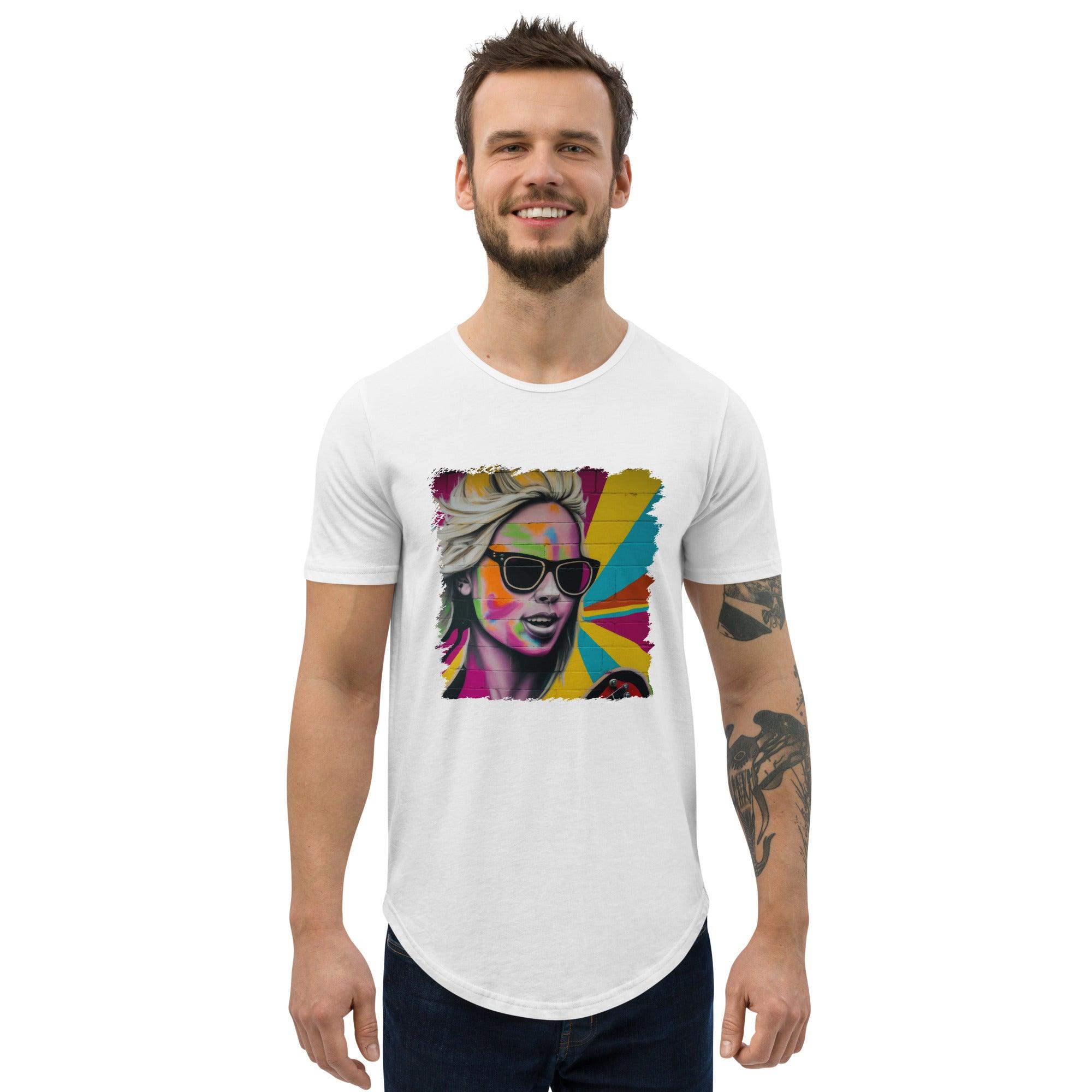 Connecting Through Music Magic Men's Curved Hem T-Shirt - Beyond T-shirts