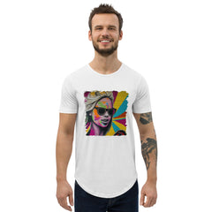 Connecting Through Music Magic Men's Curved Hem T-Shirt - Beyond T-shirts