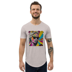 Connecting Through Music Magic Men's Curved Hem T-Shirt - Beyond T-shirts