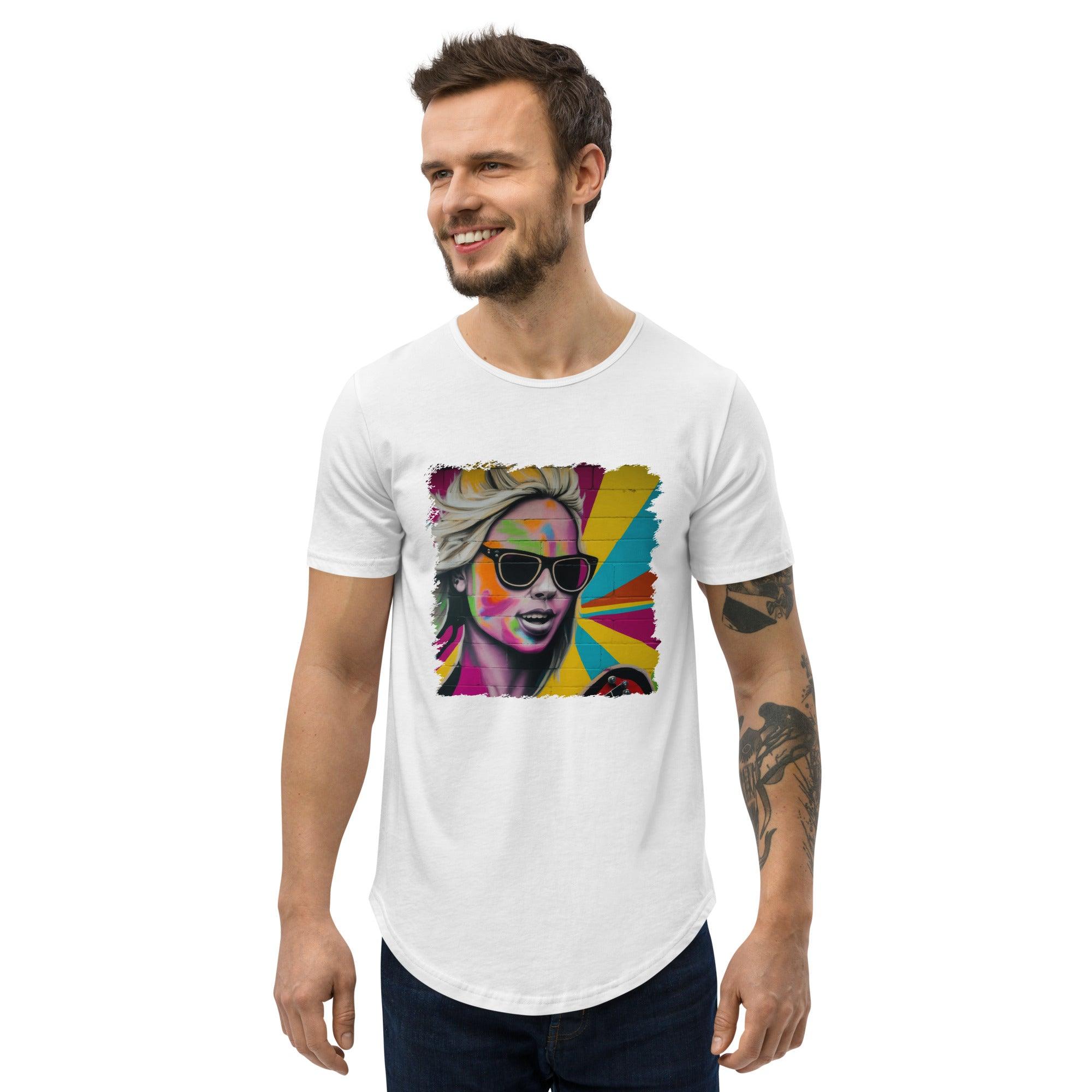 Connecting Through Music Magic Men's Curved Hem T-Shirt - Beyond T-shirts