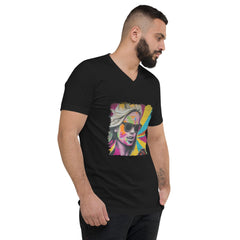 Connecting Through Music Magic Unisex Short Sleeve V-Neck T-Shirt - Beyond T-shirts