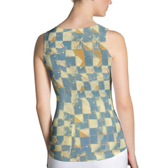 Conversation Without Words Sublimation Cut Sew Tank Top - Back View