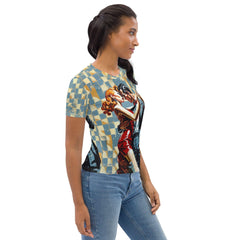 Stylish Women's Shirt with Abstract Design