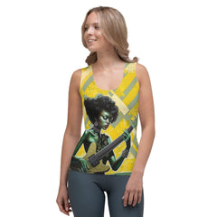 Coolest Instrument Sublimation Tank Top Front View