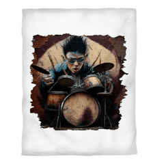 Dancing On The Drums Duvet Cover - Beyond T-shirts