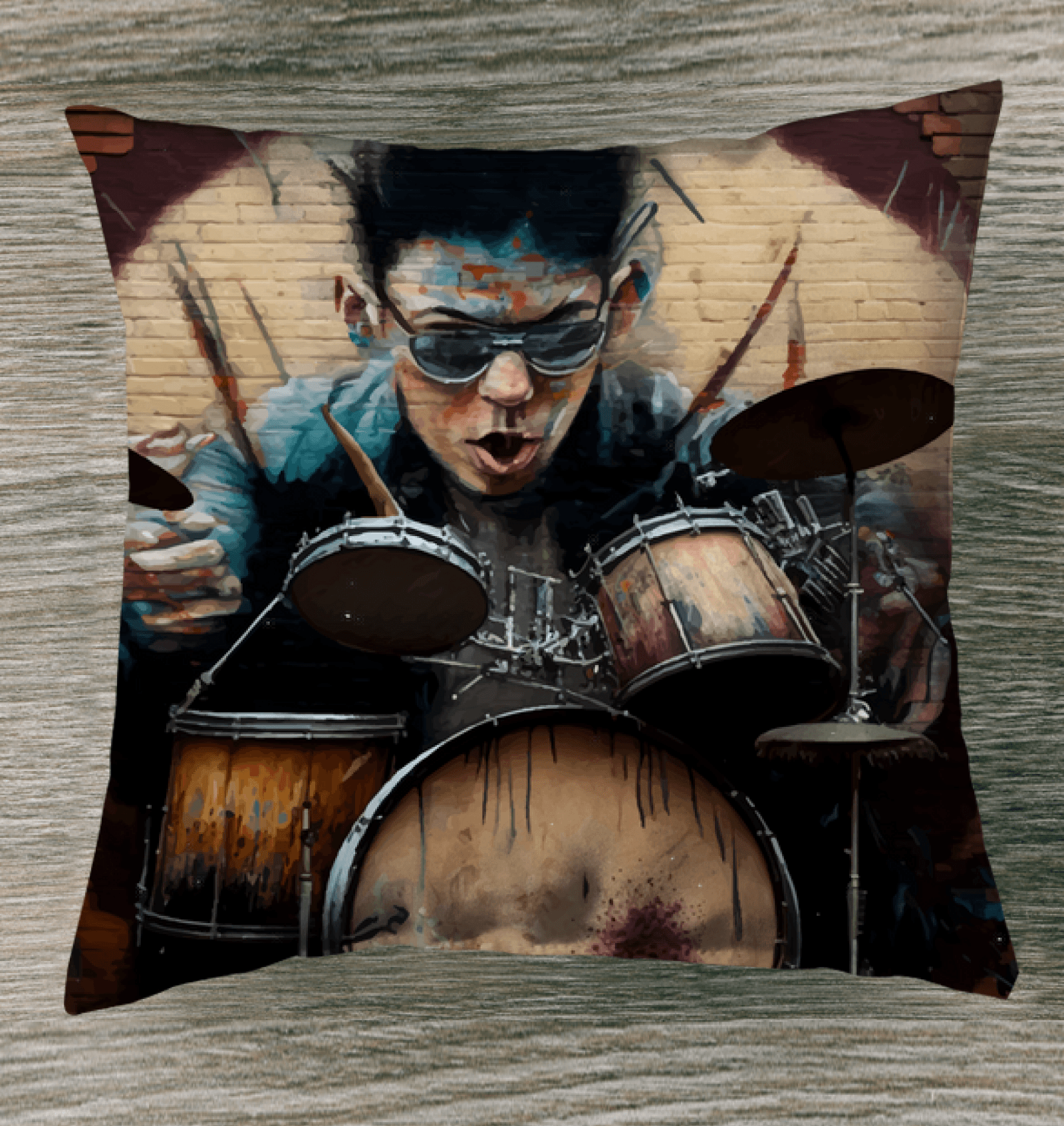 Dancing On The Drums Indoor Pillow - Beyond T-shirts