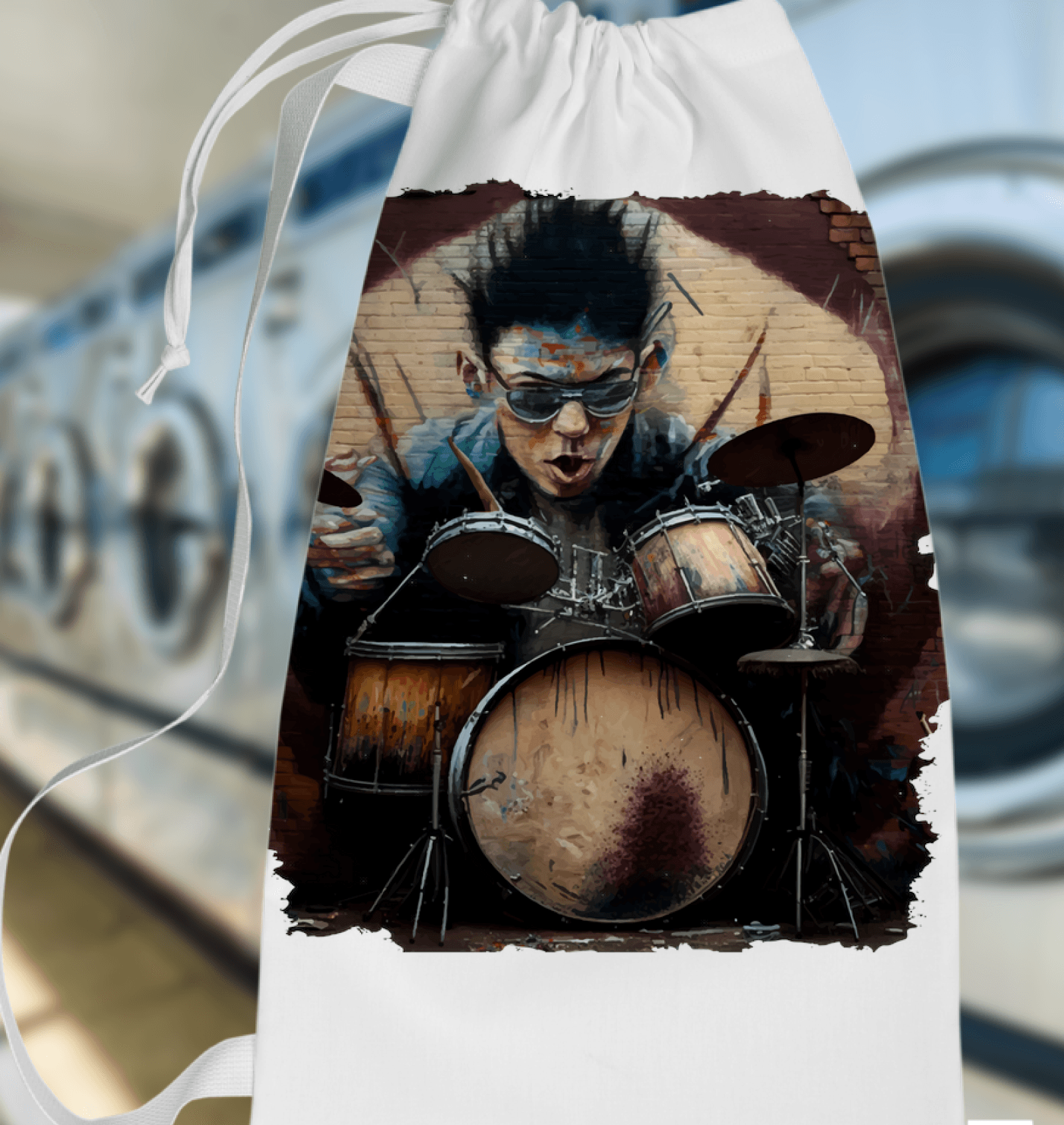 Dancing On The Drums Laundry Bag - Beyond T-shirts