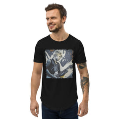 Dazzling The Crowd Men's Curved Hem T-Shirt - Beyond T-shirts