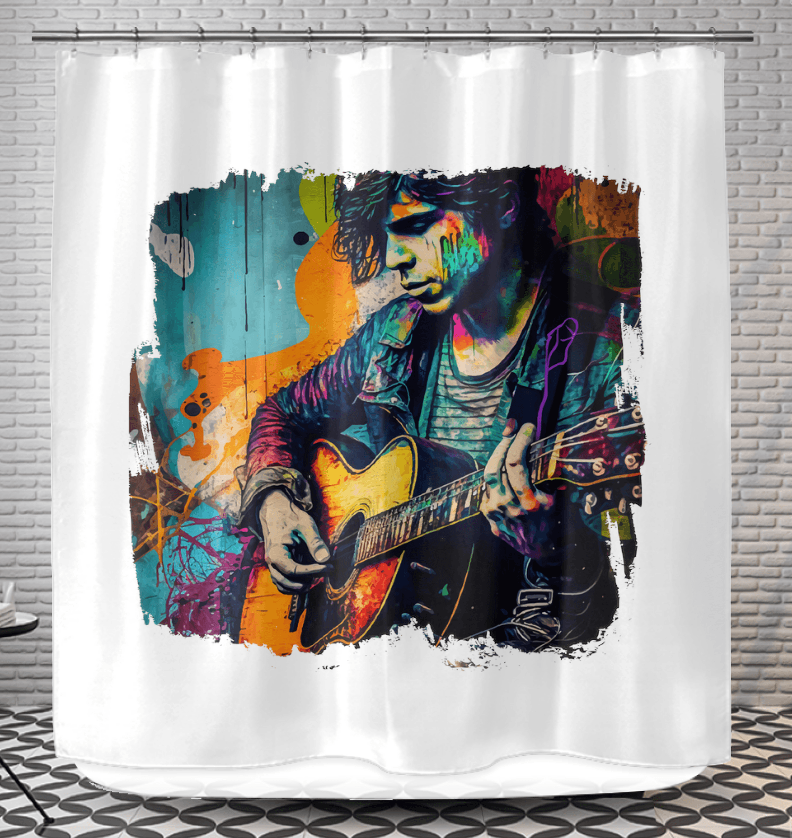 Dazzling The Crowd Shower Curtain - Beyond T-shirts