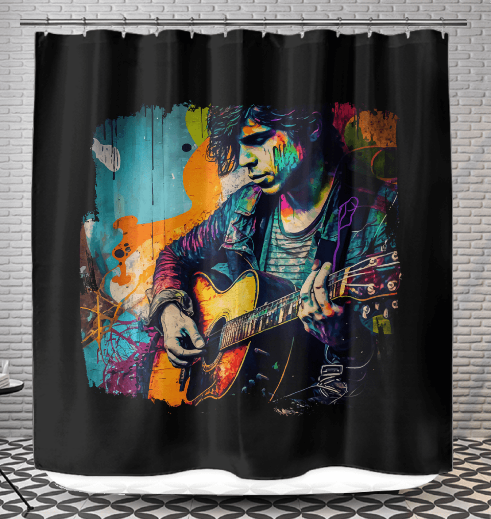 Dazzling The Crowd Shower Curtain - Beyond T-shirts