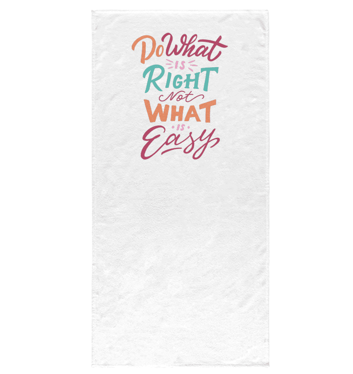 Do What Is Right Bath Towel - Beyond T-shirts