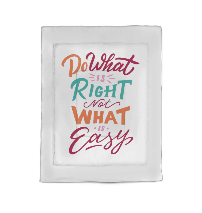 Do What Is Right Comforter Twin - Beyond T-shirts