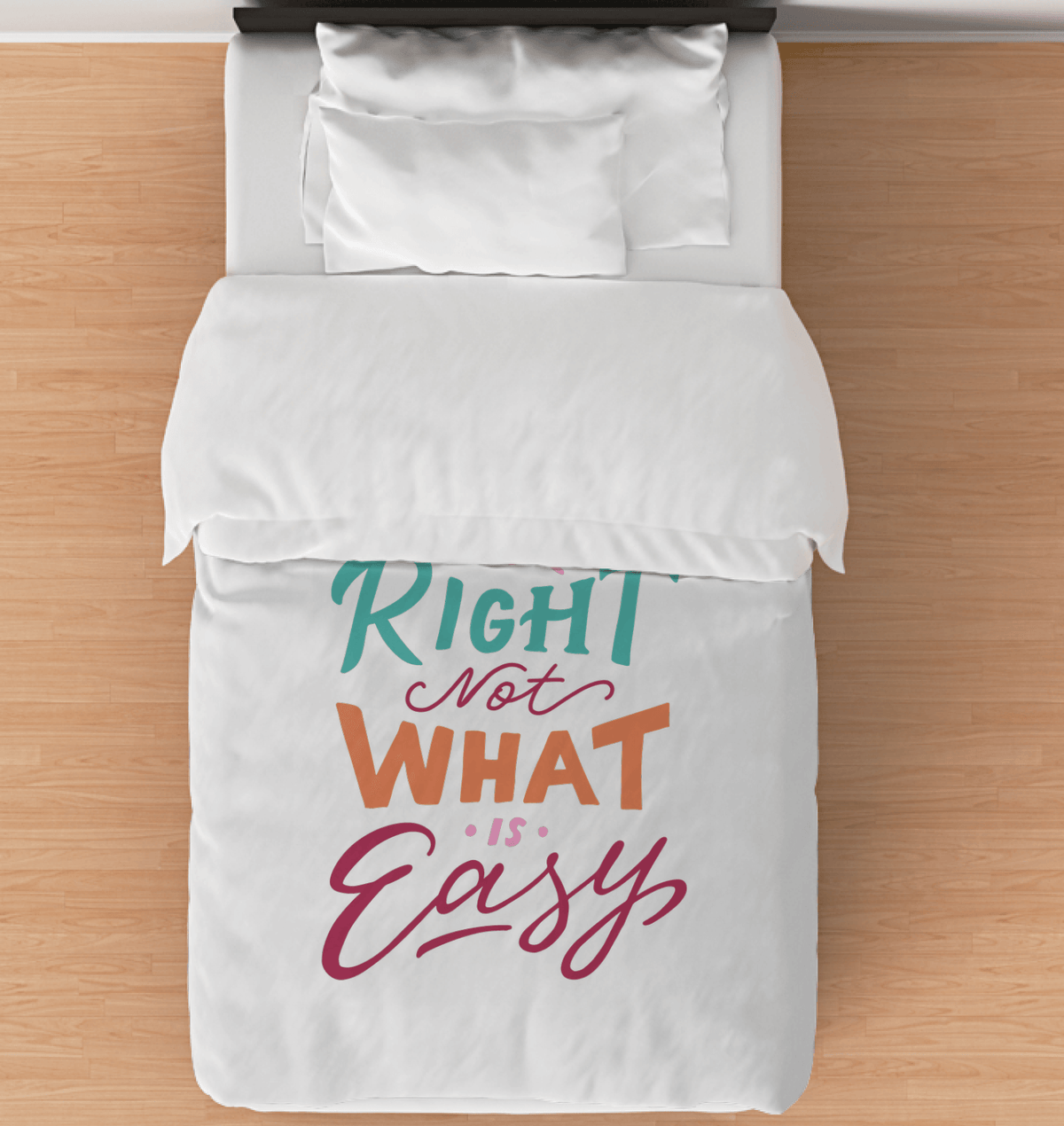 Do What Is Right Duvet Cover - Beyond T-shirts