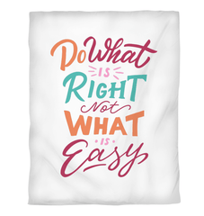 Do What Is Right Duvet Cover - Beyond T-shirts