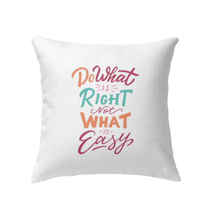 Do What Is Right Indoor Pillow - Beyond T-shirts