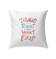 Do What Is Right Indoor Pillow - Beyond T-shirts