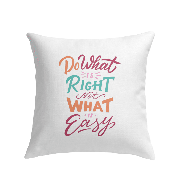 Do What Is Right Indoor Pillow - Beyond T-shirts