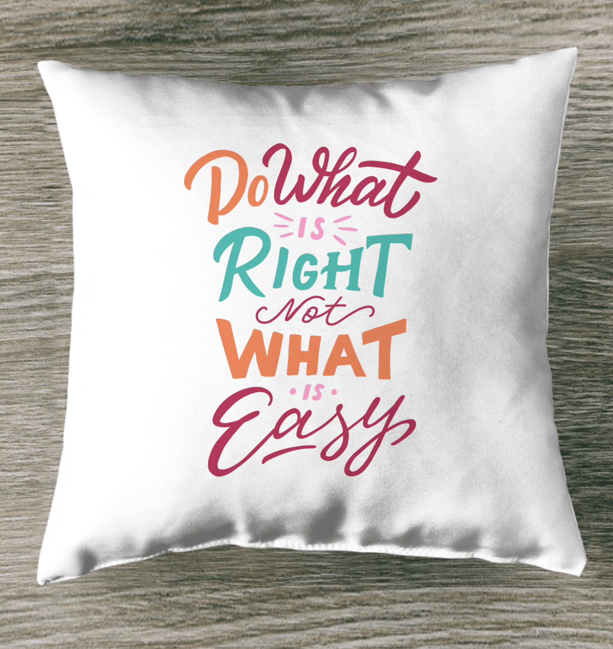 Do What Is Right Outdoor Pillow - Beyond T-shirts