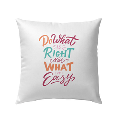 Do What Is Right Outdoor Pillow - Beyond T-shirts