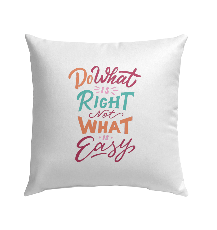 Do What Is Right Outdoor Pillow - Beyond T-shirts