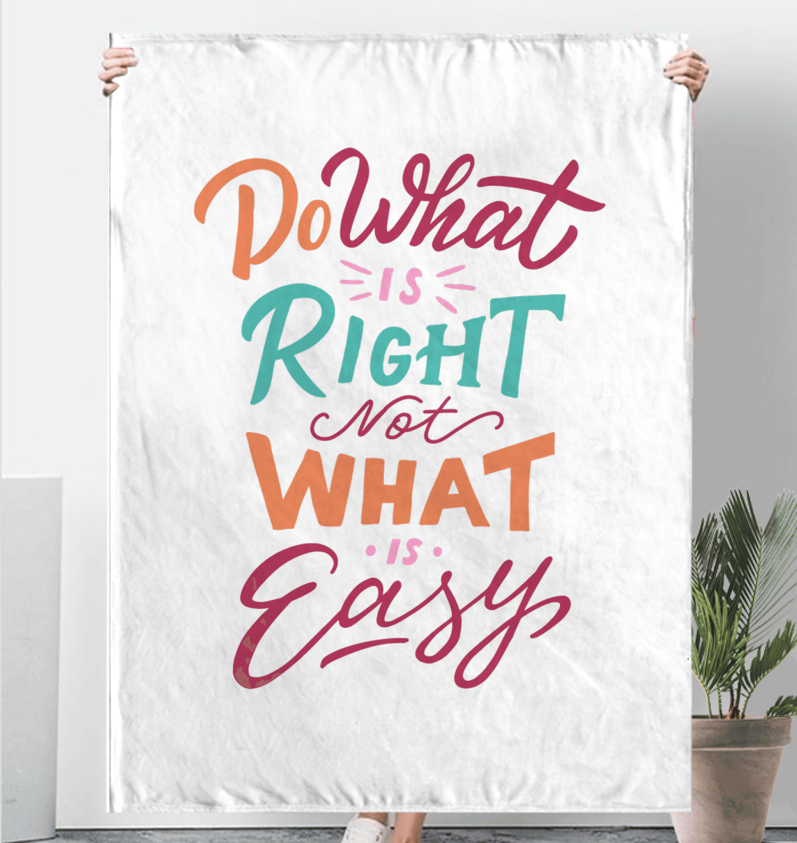 Do What Is Right Sherpa Blanket - Beyond T-shirts