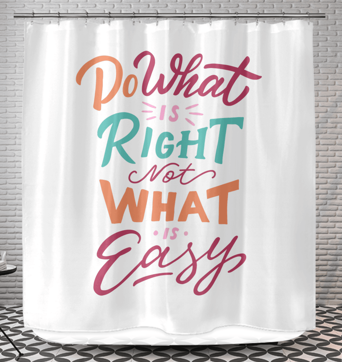 Do What Is Right Shower Curtain - Beyond T-shirts