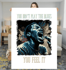 Don't Play The Blues Sherpa Blanket - Beyond T-shirts