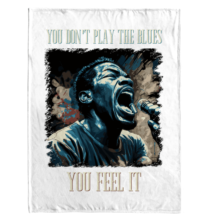 Don't Play The Blues Sherpa Blanket - Beyond T-shirts