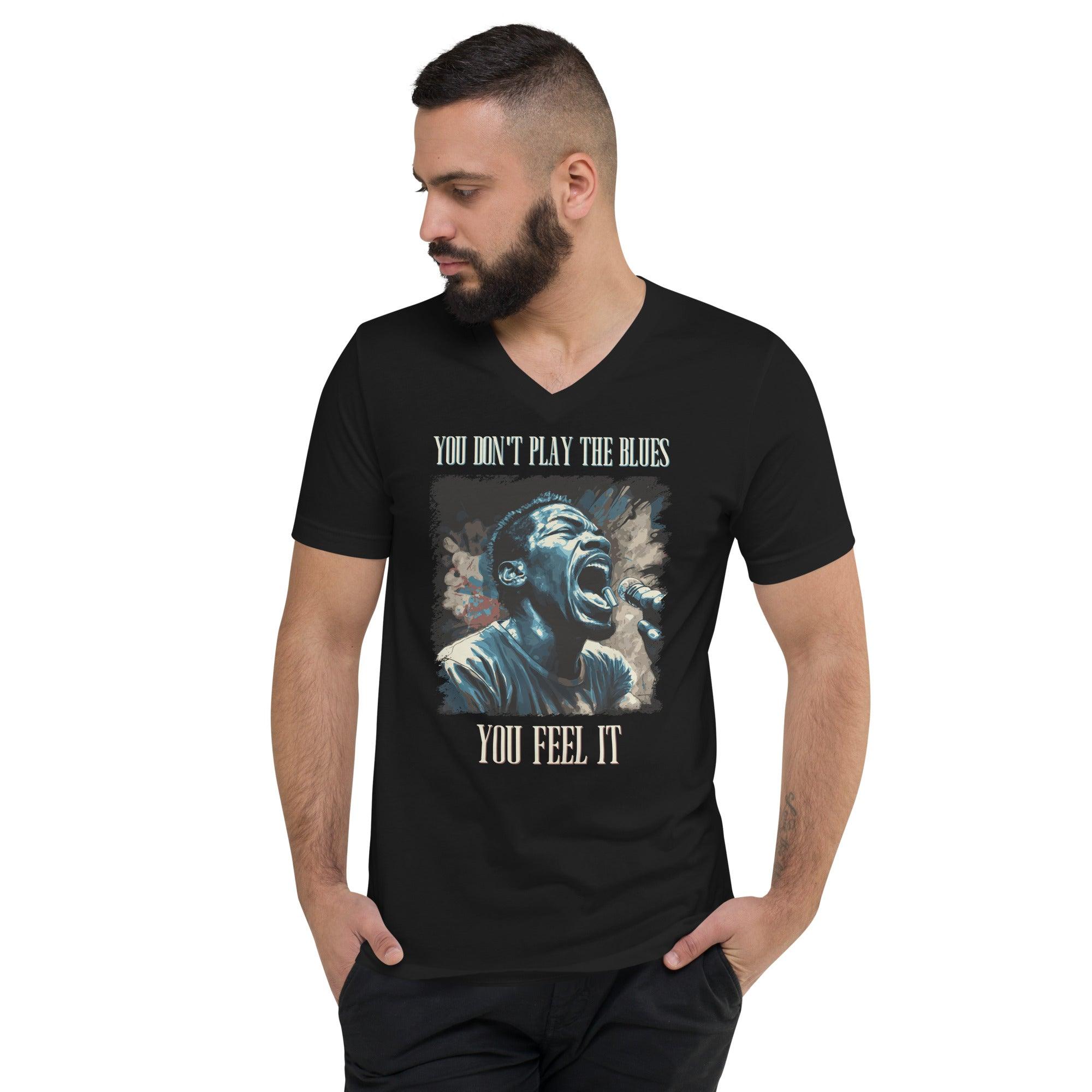 Don't Play The Blues Unisex Short Sleeve V-Neck T-Shirt - Beyond T-shirts