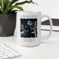 Don't Play The Blues White glossy mug - Beyond T-shirts