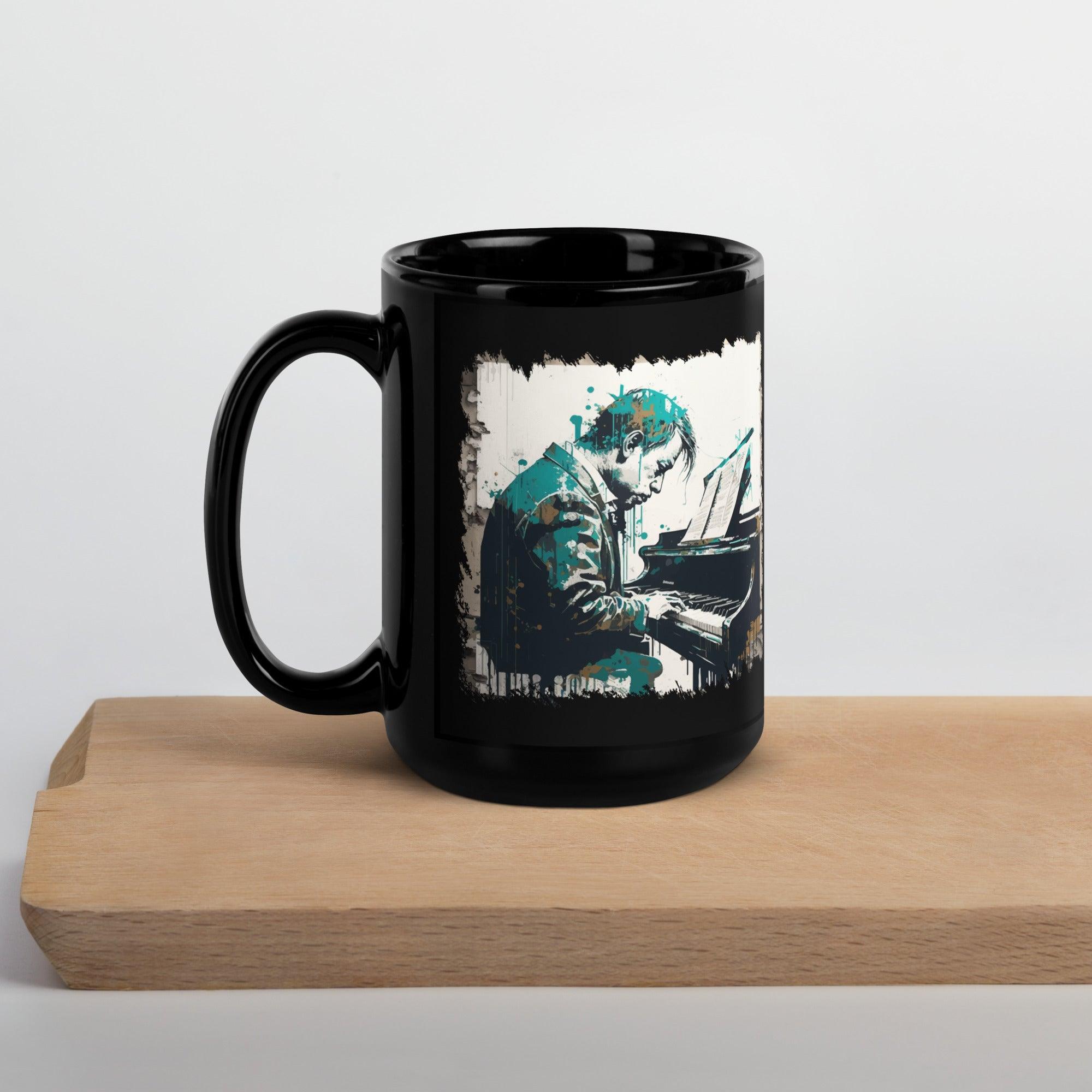 Droppin' Some Keys Black Glossy Mug - Beyond T-shirts