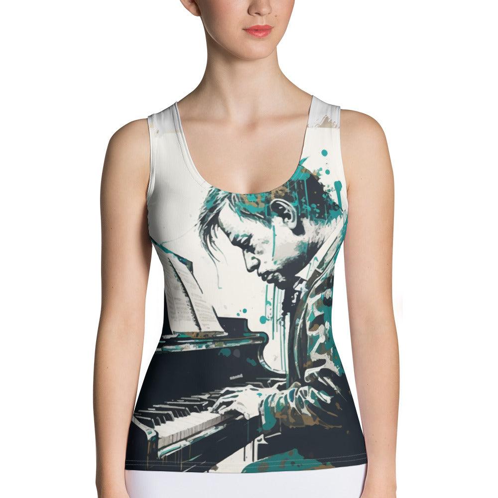 Droppin' Some Keys Sublimation Cut & Sew Tank Top - Beyond T-shirts